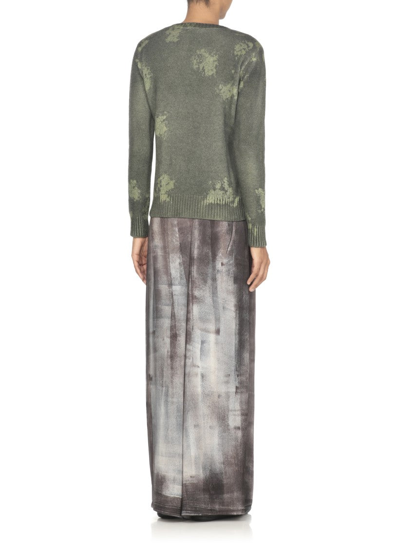 Avant Toi Textured Cashmere Sweater With Artistic Patterns