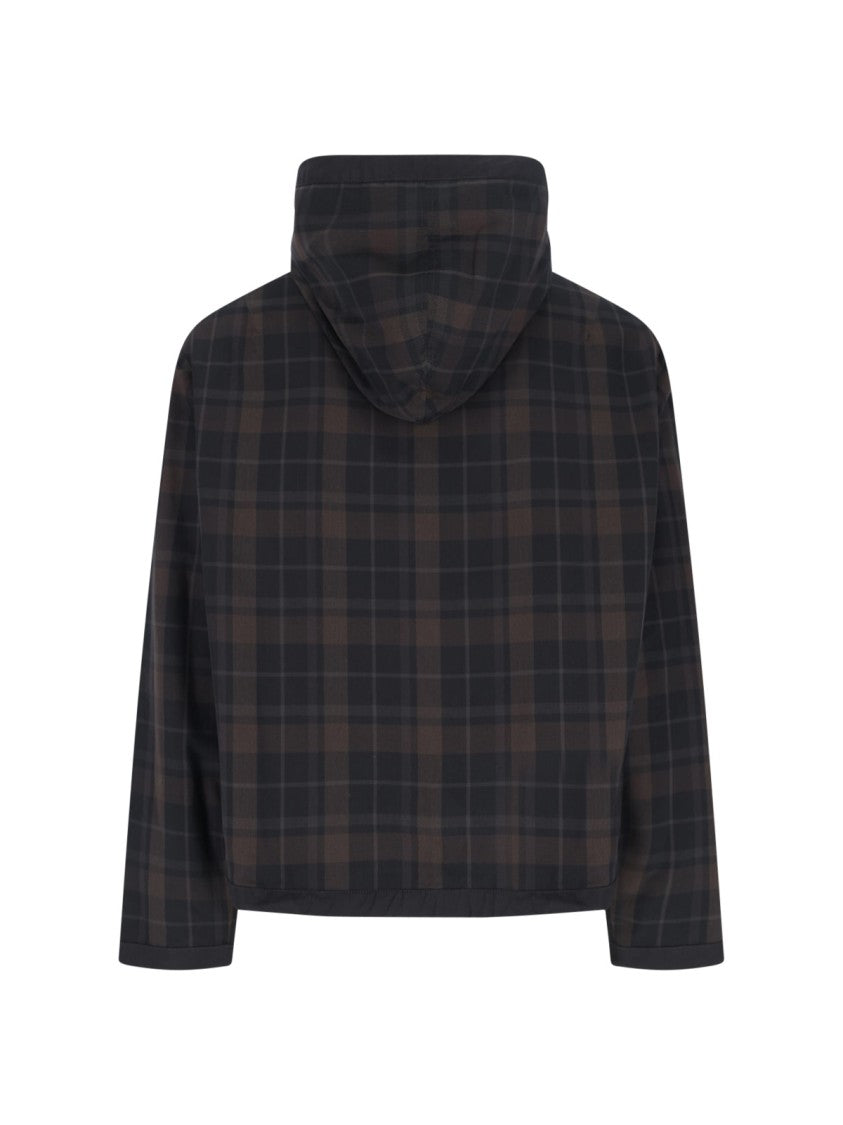 Our Legacy Plaid Zip Hoodie – Black