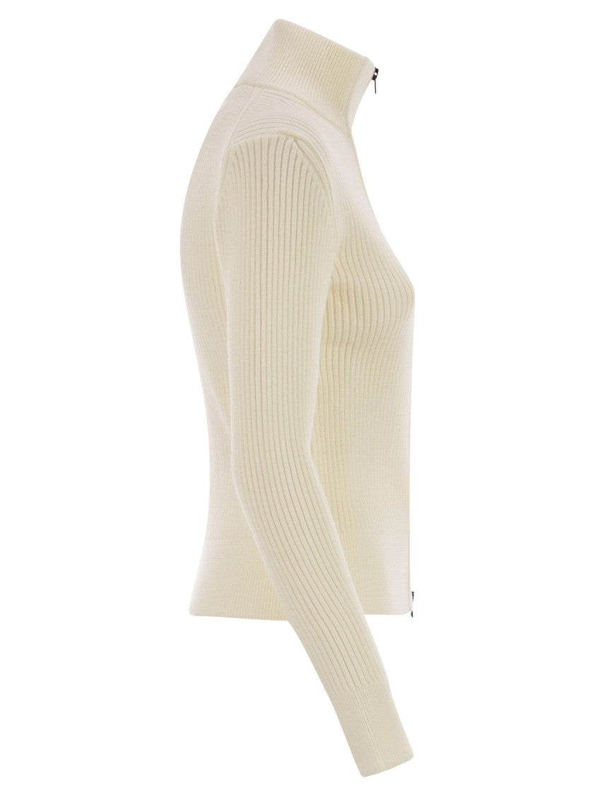 Herno Wool Ribbed Cardigan