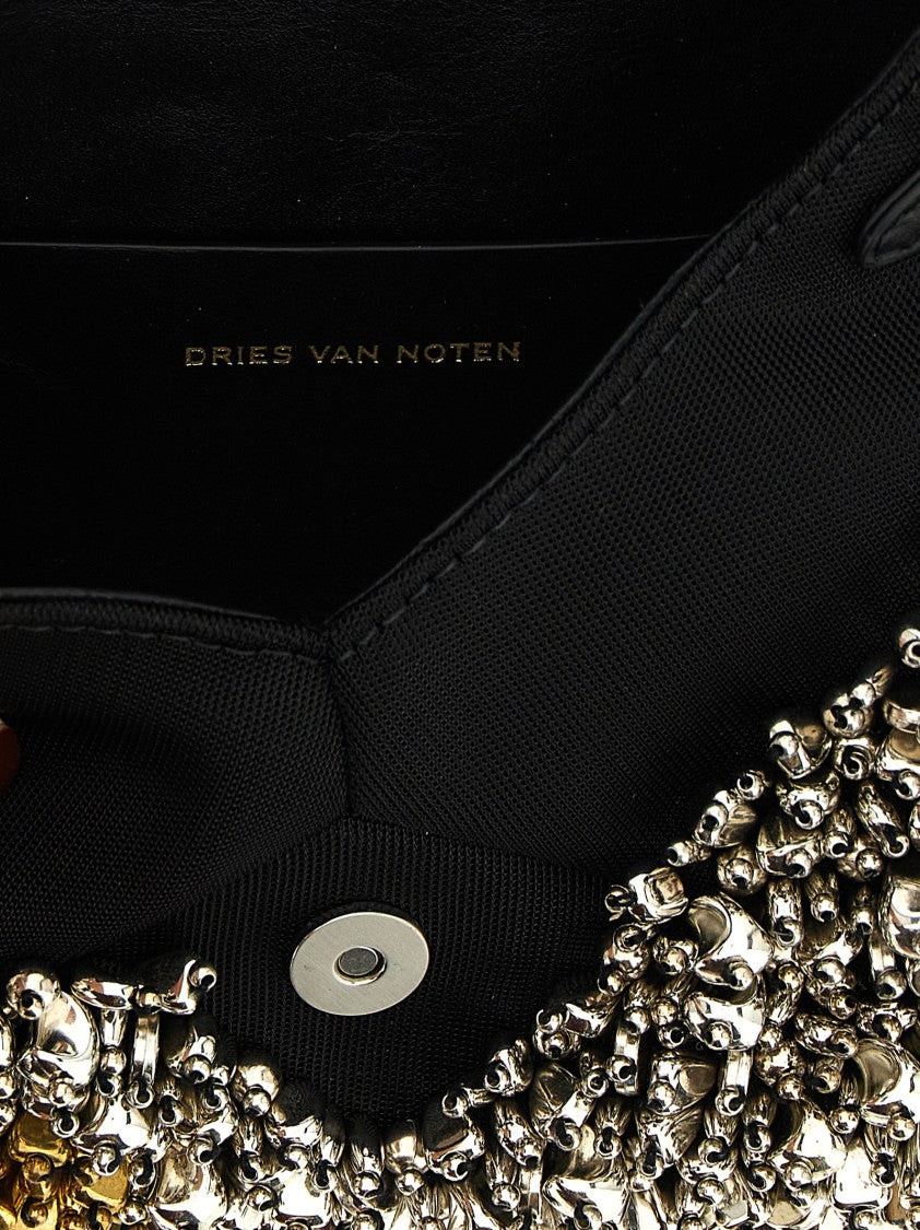 Dries Van Noten Embellished Envelope Clutch