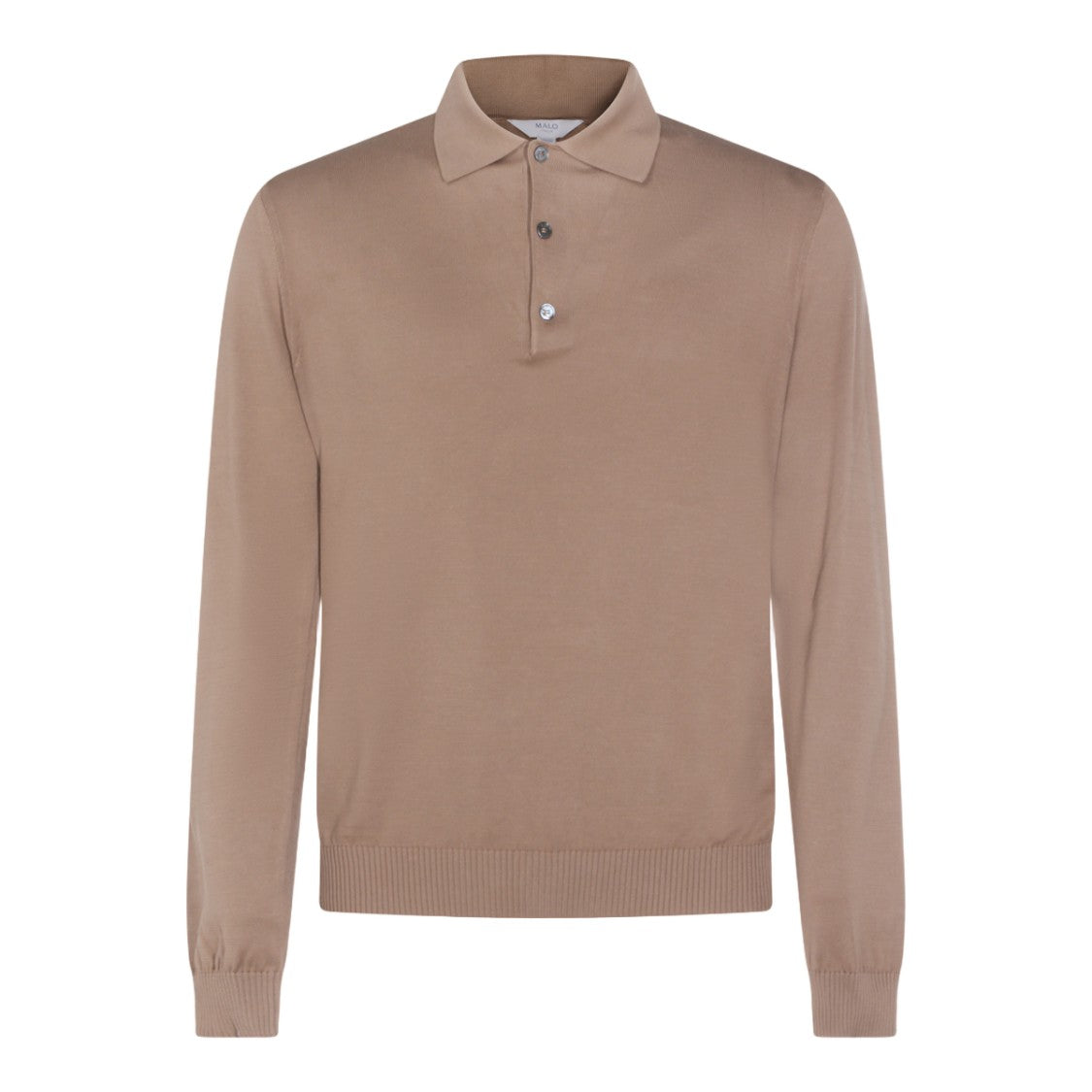 Malo Rope-Inspired Long-Sleeve Polo