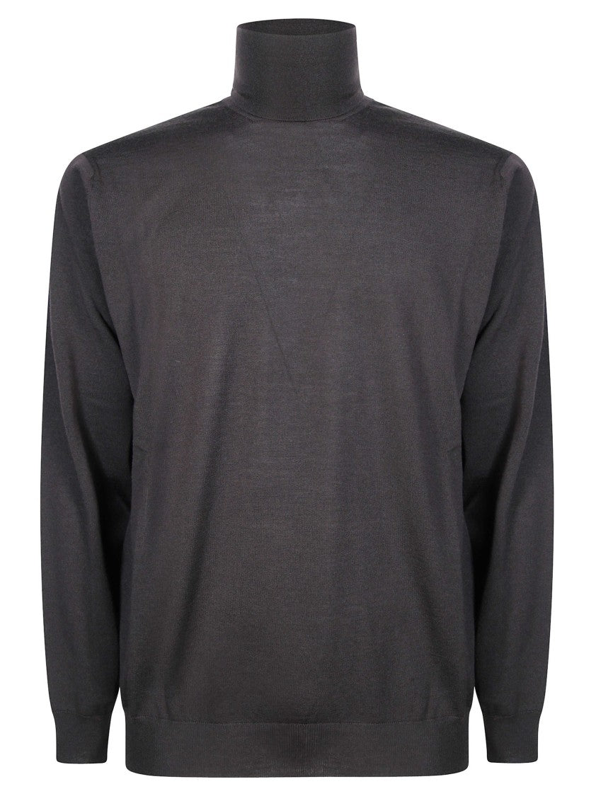 Filippo De Laurentiis Memoris Fitted Long-Sleeve Mock-Neck Sweater
