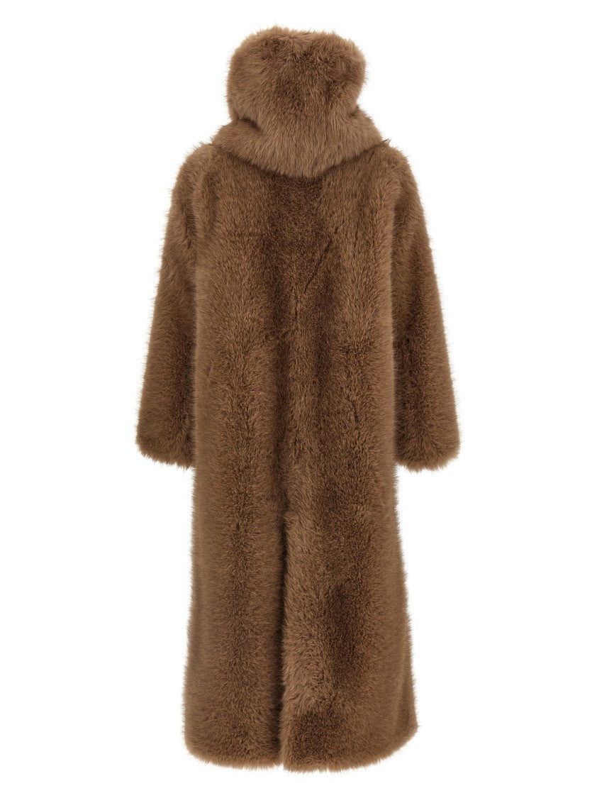 B&B Couture Biscuit' Eco Fur Coat