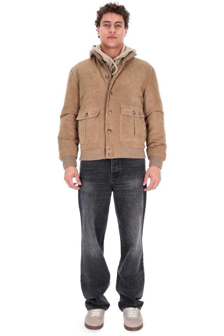 Valstar Suede Ino Jacket Padded With Fine Down