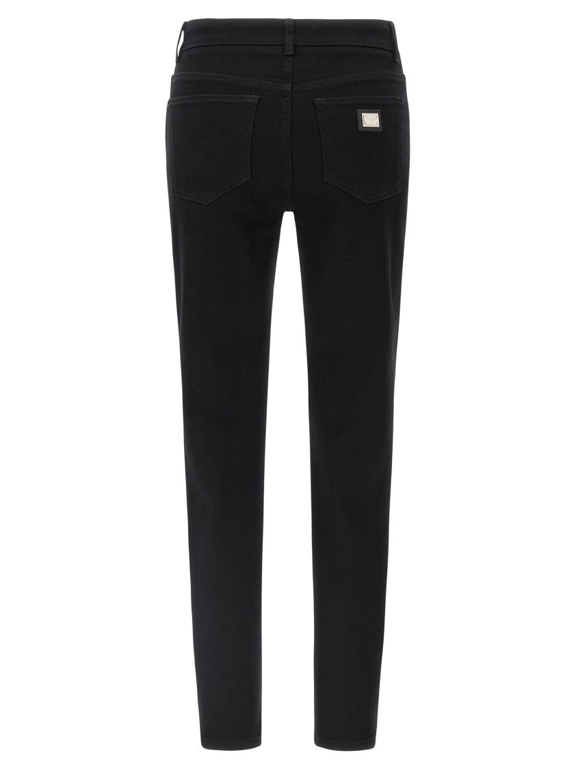 Dolce & Gabbana Slim Fit Stretch Cotton Denim Trousers