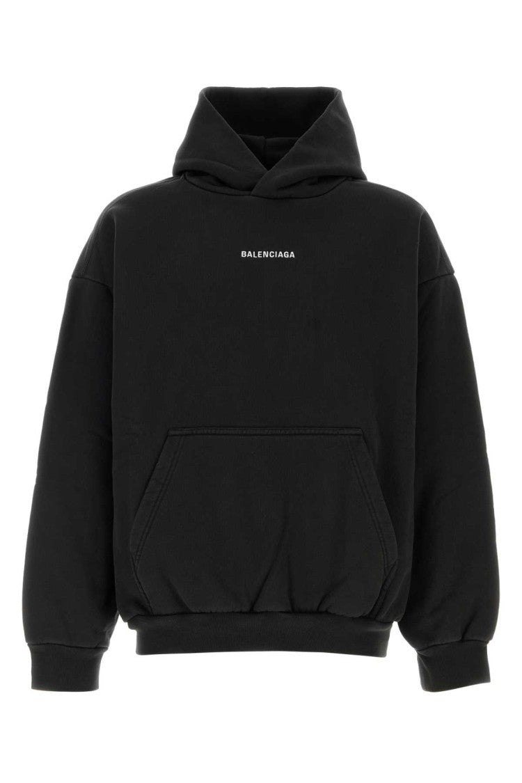 Balenciaga Black Cotton Sweatshirt