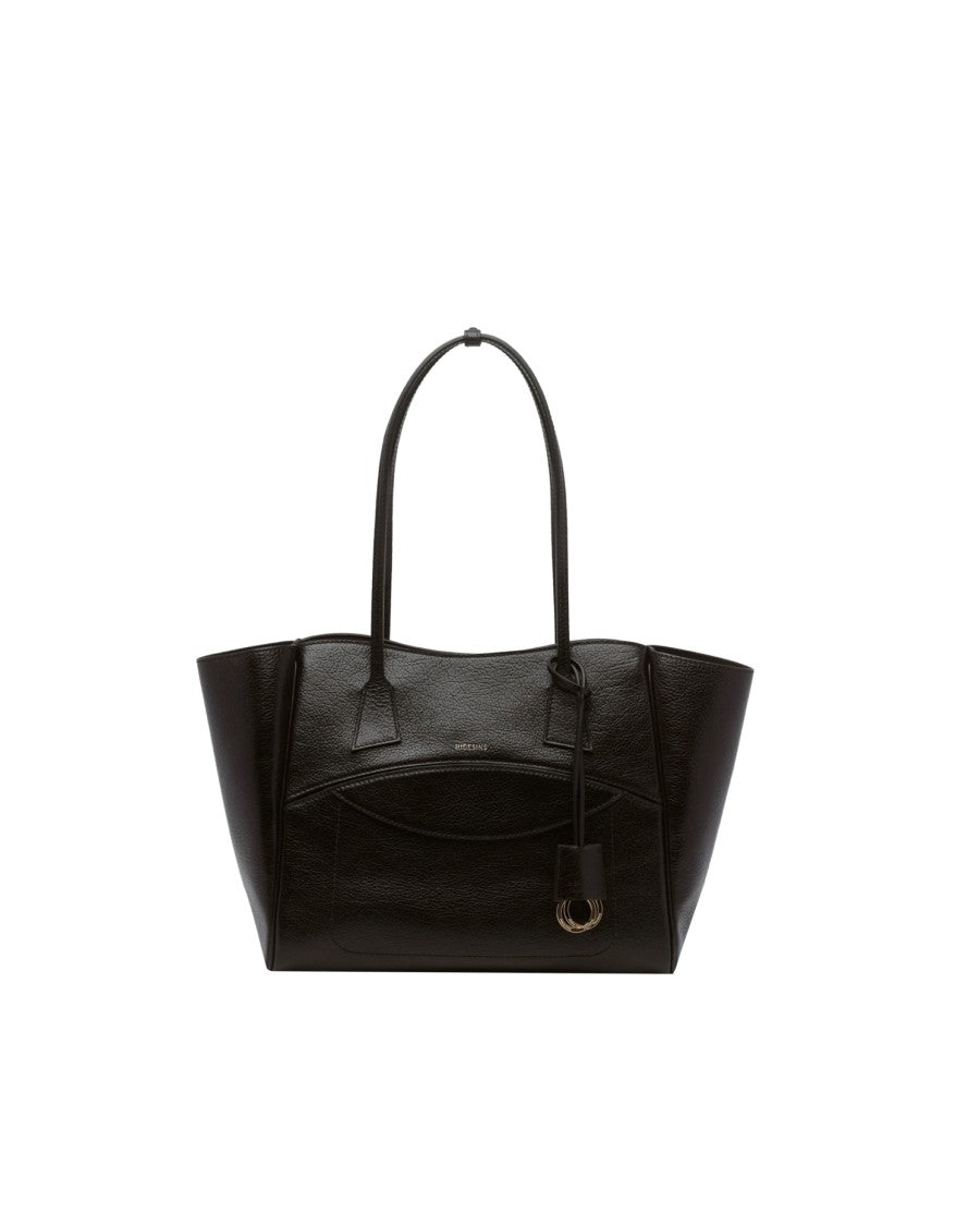 Hidesins Soft Calf Leather Magnetic Closure Tote Bag