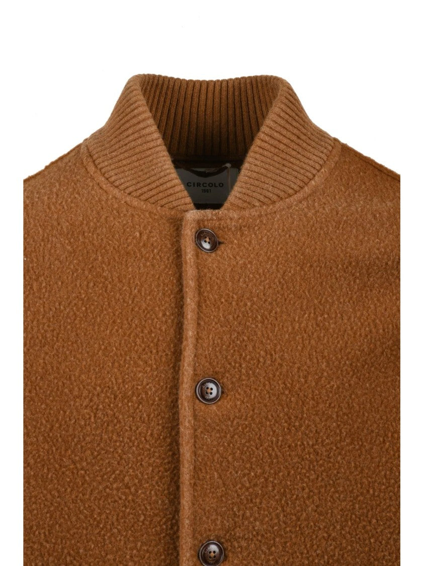 Circolo 1901 Caramel Virgin Wool-Blend Jacket