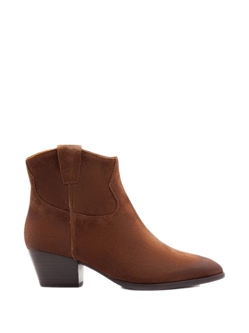 Ash Fame Pointed-Toe Leather Boots