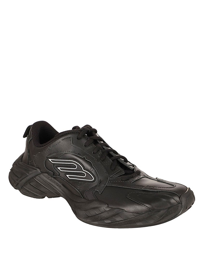 Balenciaga Sophisticated Black Cowhide Leather Sneakers