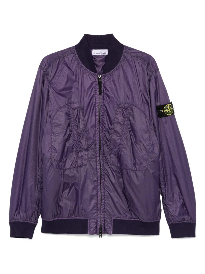 Stone Island Logo-Patch Bomber Jacket