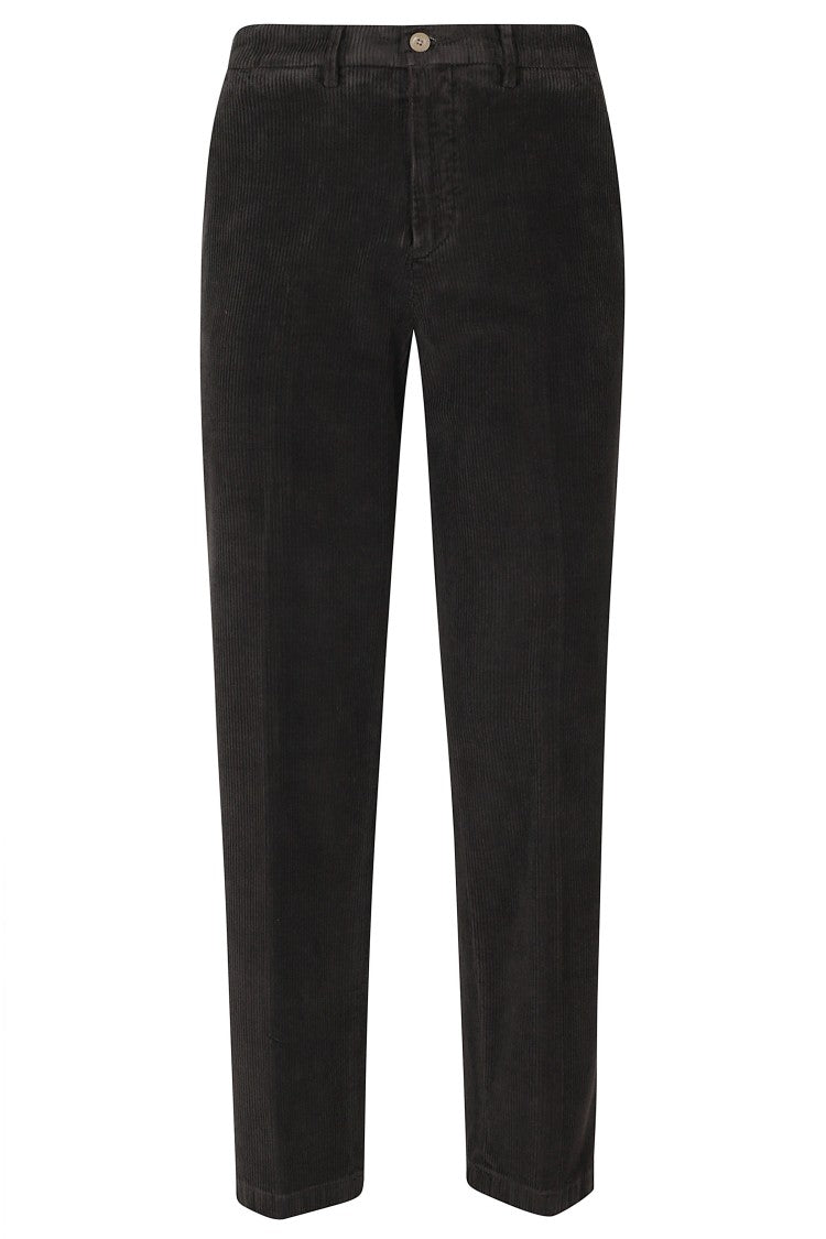 Briglia Dark Brown Straight-Leg Corduroy Pants