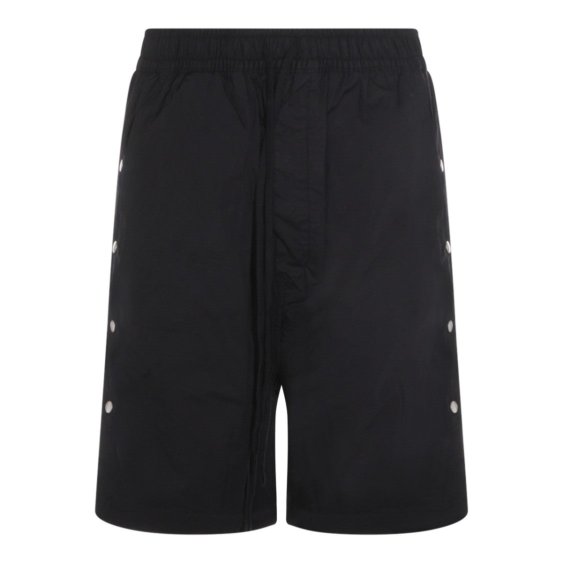 Thom Krom Black Cotton Elasticated Waist Shorts