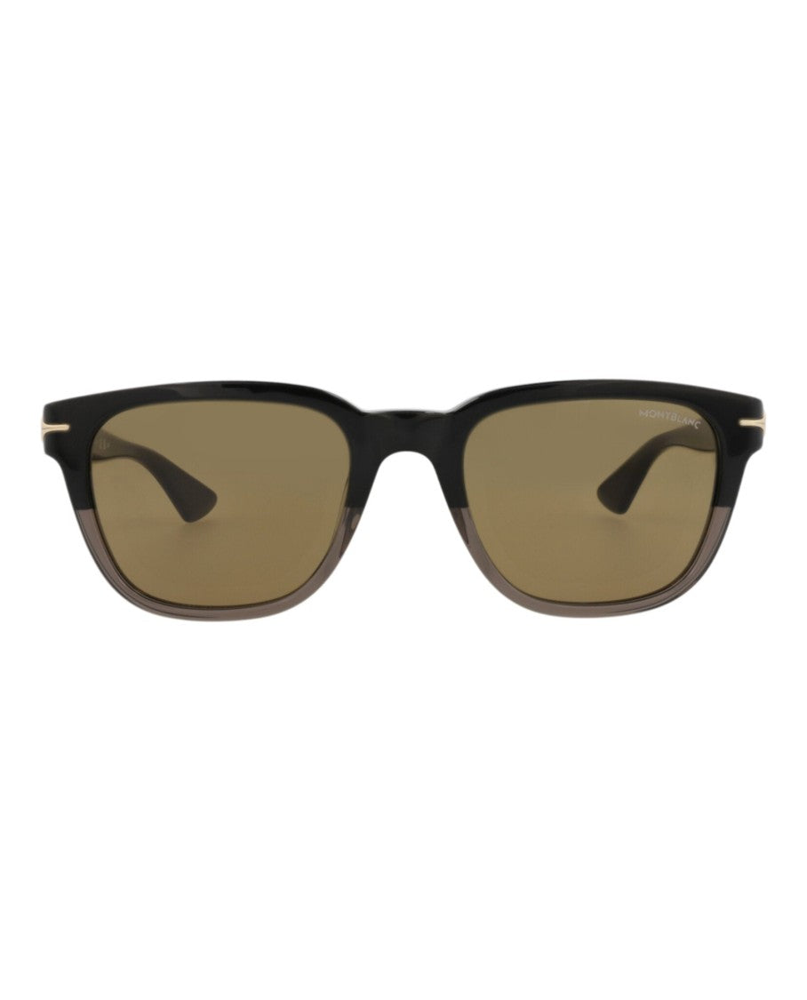 Montblanc Square-Frame Recycled Acetate Sunglasses