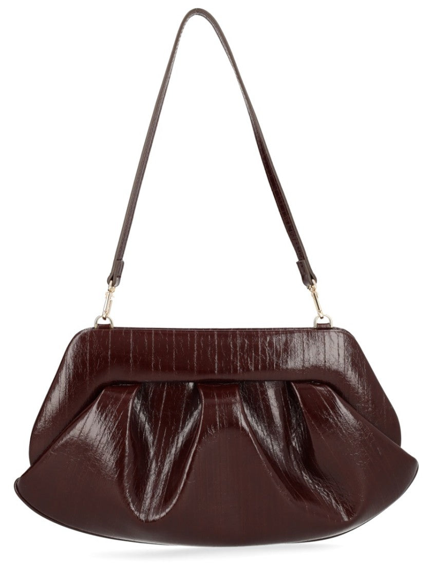Themoirè Bios Baguette Textured Ruched Handbag
