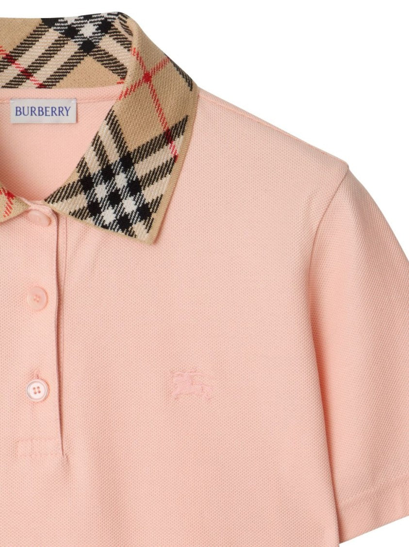 Burberry Check Collar Polo Shirt