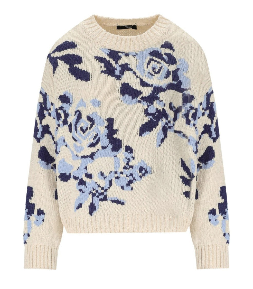 Max Mara Fabian Ivory Crewneck Sweater