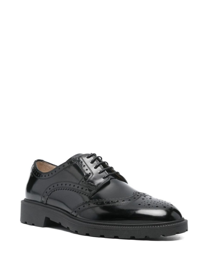 Bally Brogue Detail Lace-Up Flat Shoes