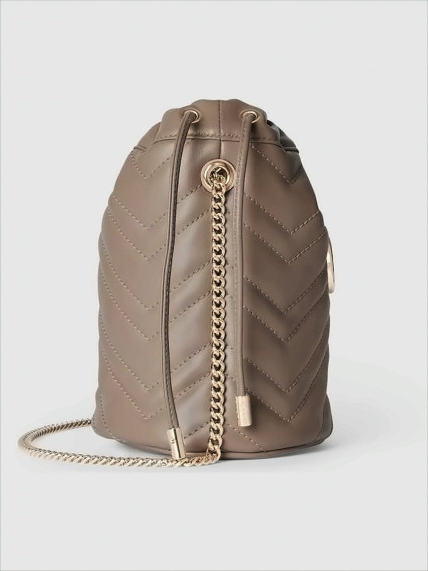 Gucci Chevron-Quilted Leather Shoulder Bag