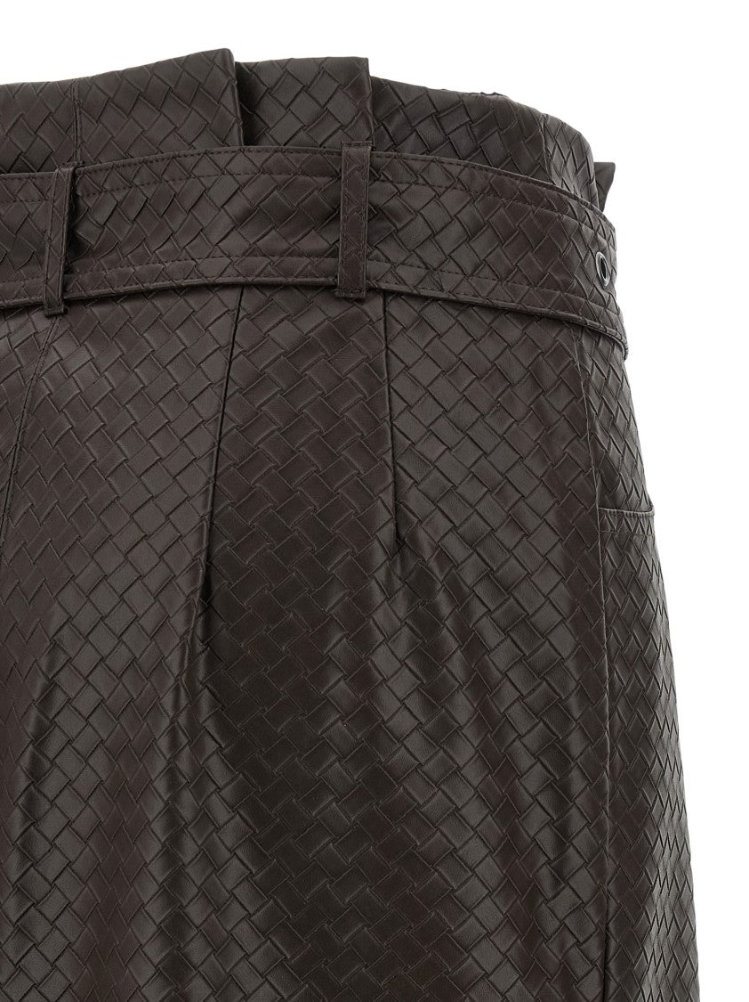 Rotate Birger Christensen 'Midi Paper Waist' Skirt