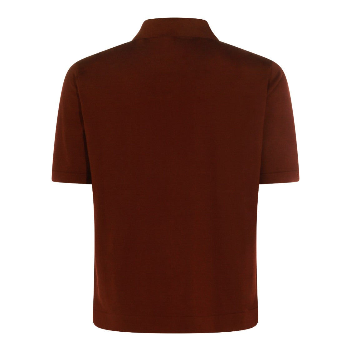 Piacenza Cashmere Relaxed Fit Polo Shirt With Vertical Stripe Detailing