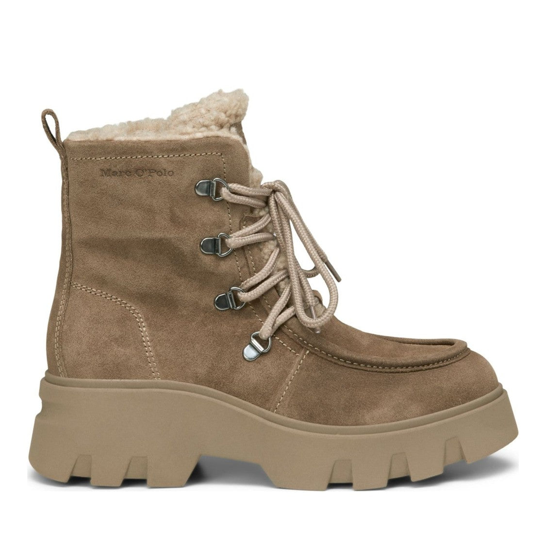 Marc O'polo Brown Liliam 9B Suede Chunky Boots