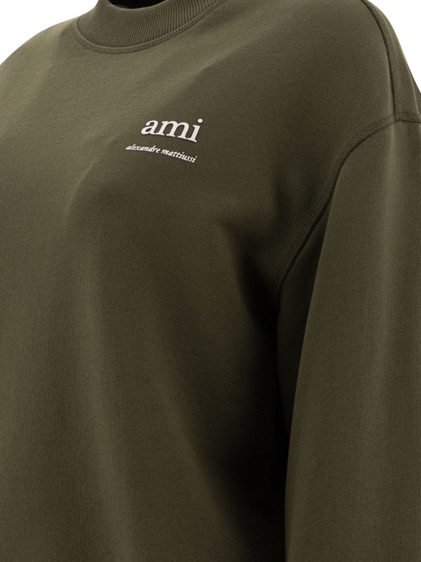 Ami Relaxed Fit Cotton Sweatshirt