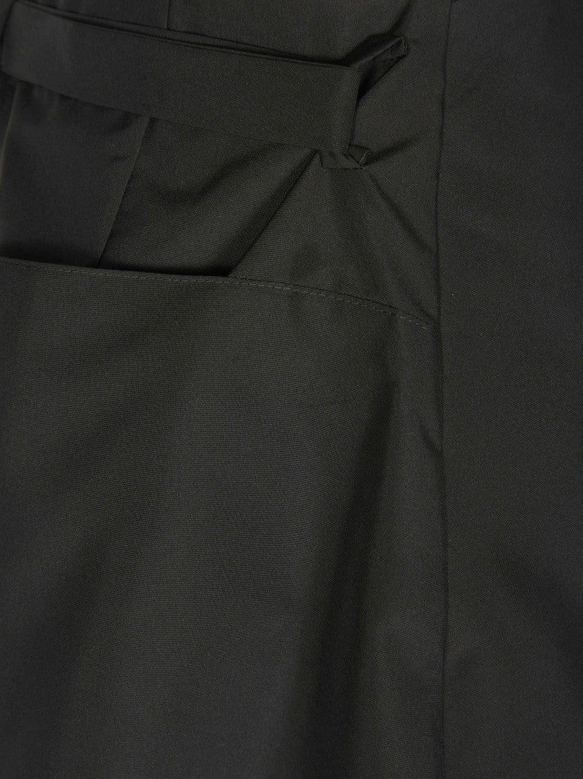 Diesel P-Sarto Black Asymmetrical Tailored Shorts