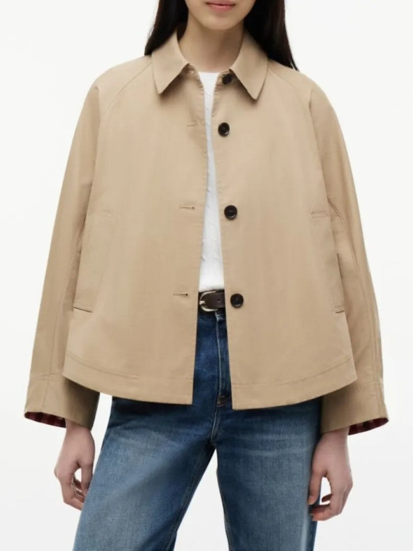 Tommy Hilfiger Boxy Silhouette Short Jacket With Classic Collar