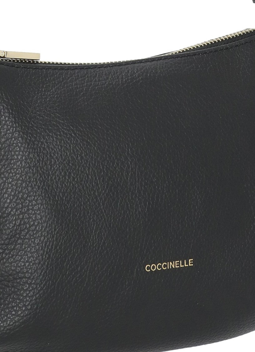 Coccinelle Rebekka Mini Bag With Gold Logo And Removable Strap