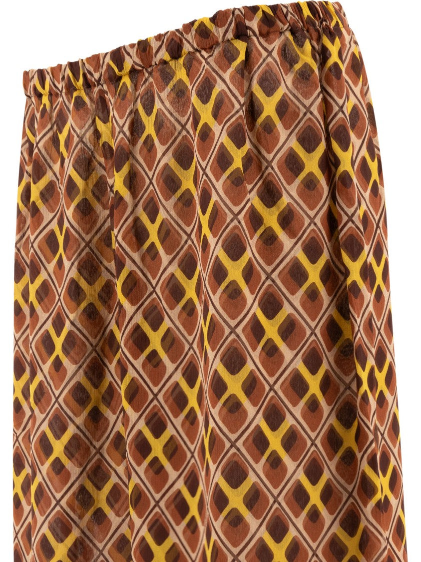 Bode Wide-Leg Trousers With Geometric Pattern