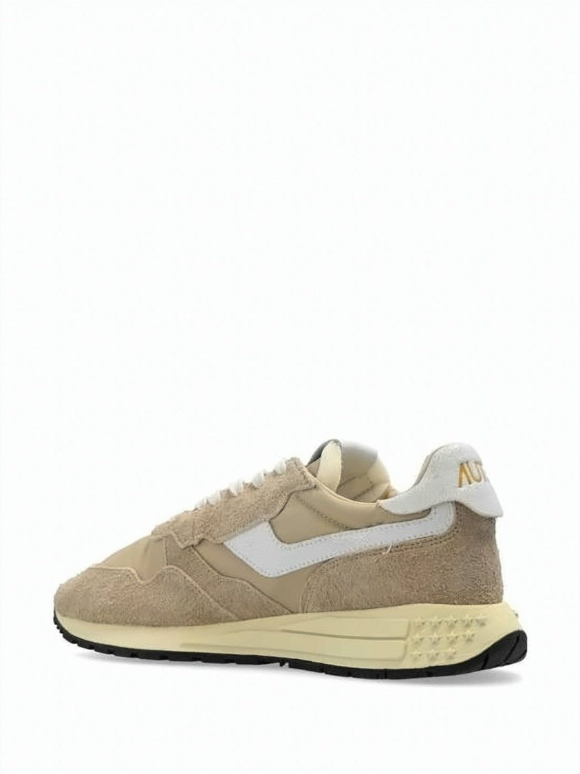 Autry Low-Top Suede And Nylon Sneakers With Textured Rubber Sole