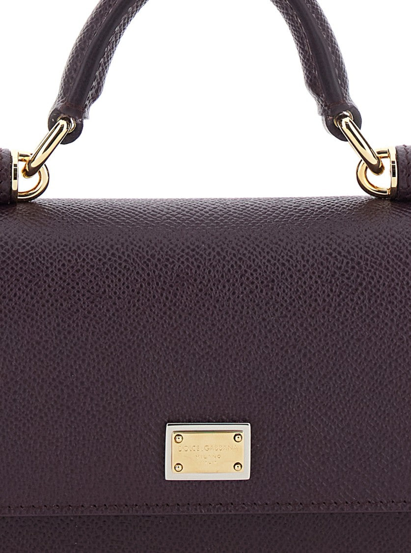 Dolce & Gabbana Structured Phone Bag With Textured Finish
