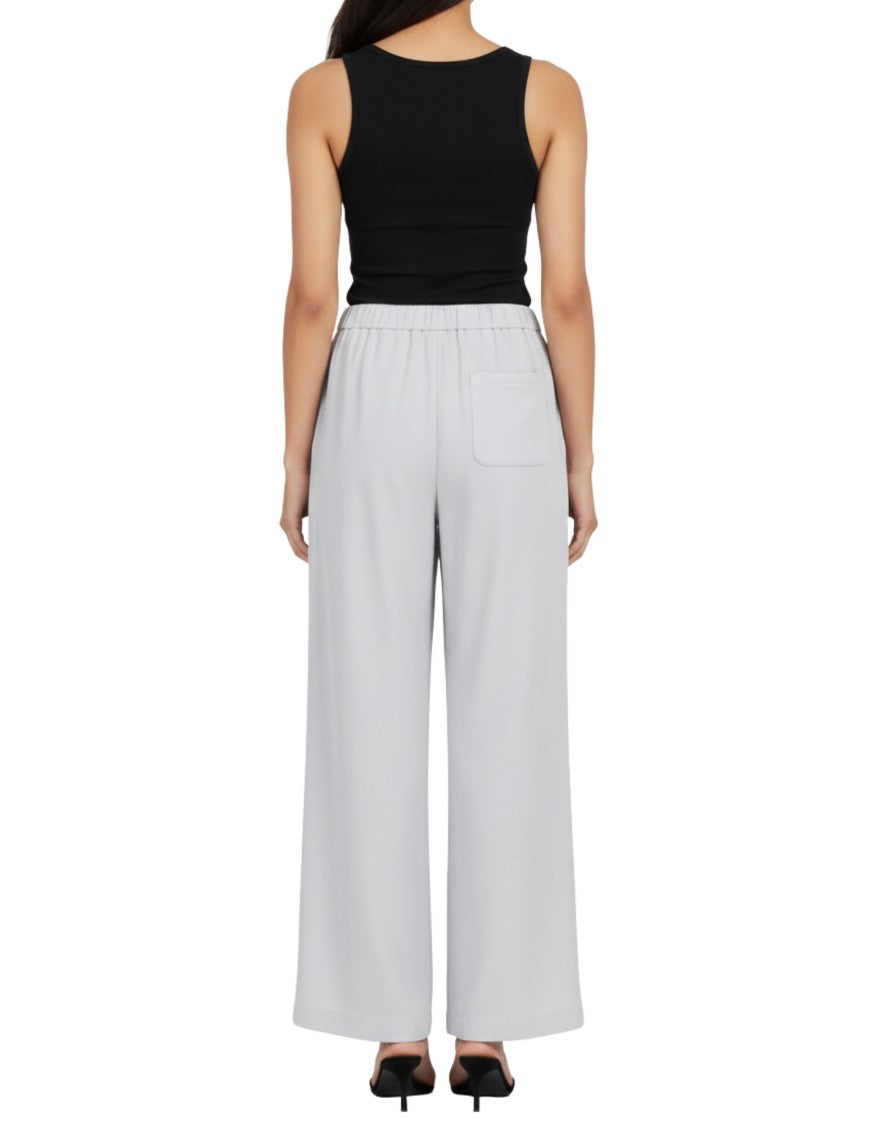 Forte Forte High-Waisted Fluid White Palazzo Pants