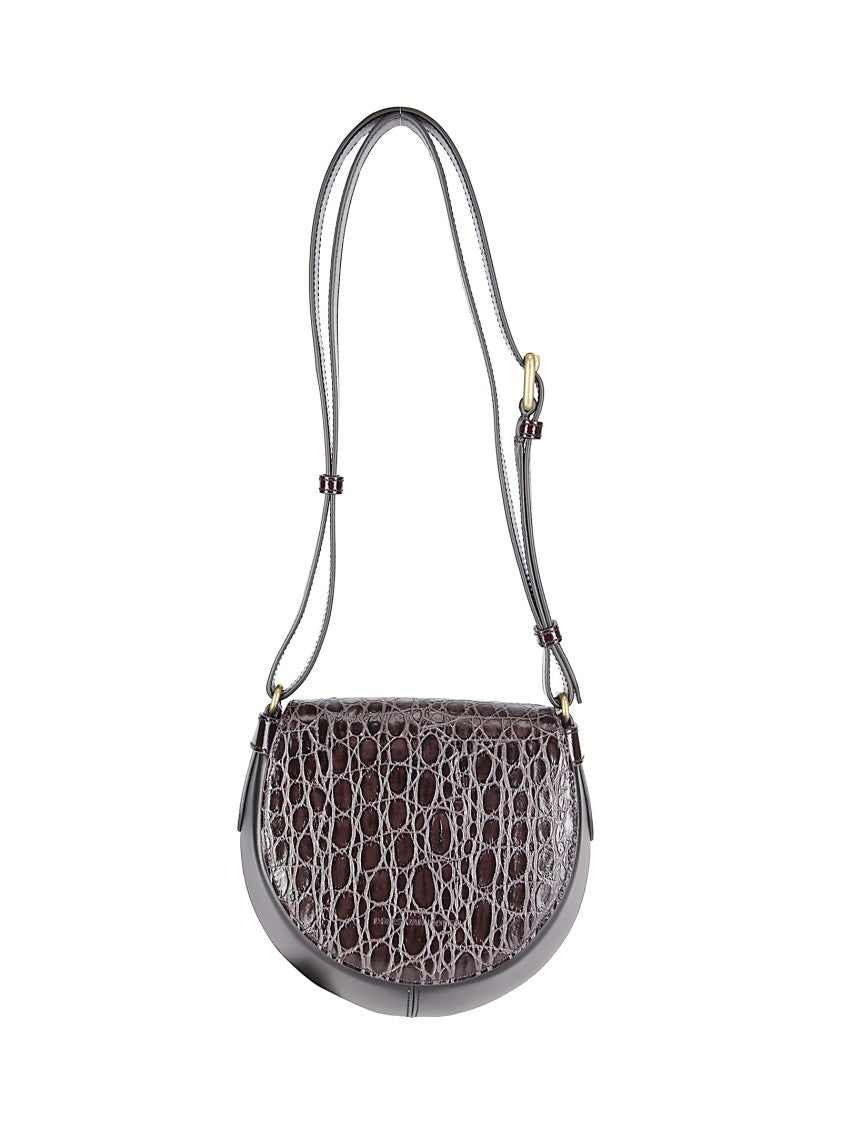 Dries Van Noten Textured Leather Shoulder Bag