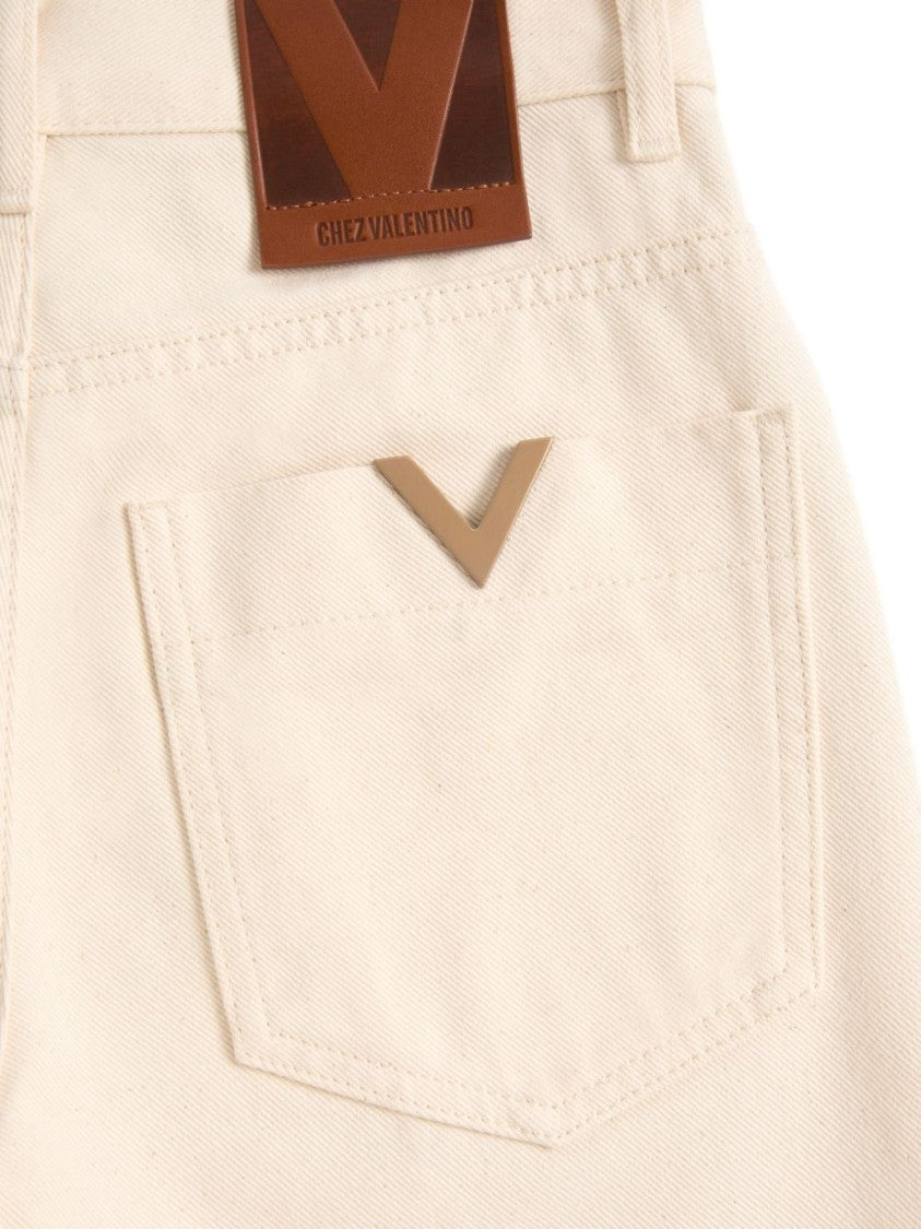 Valentino Garavani Straight-Leg Trousers With Flared Hem