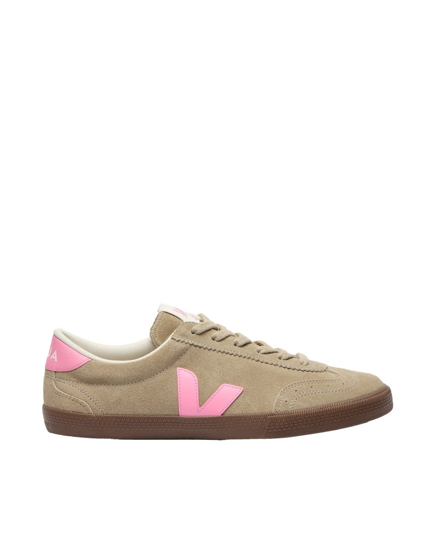 Veja Volley Low-Top Sneakers In Taupe Suede