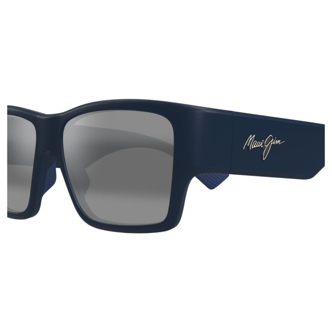 Maui Jim Matte Black Mj0614s Rectangular Sunglasses