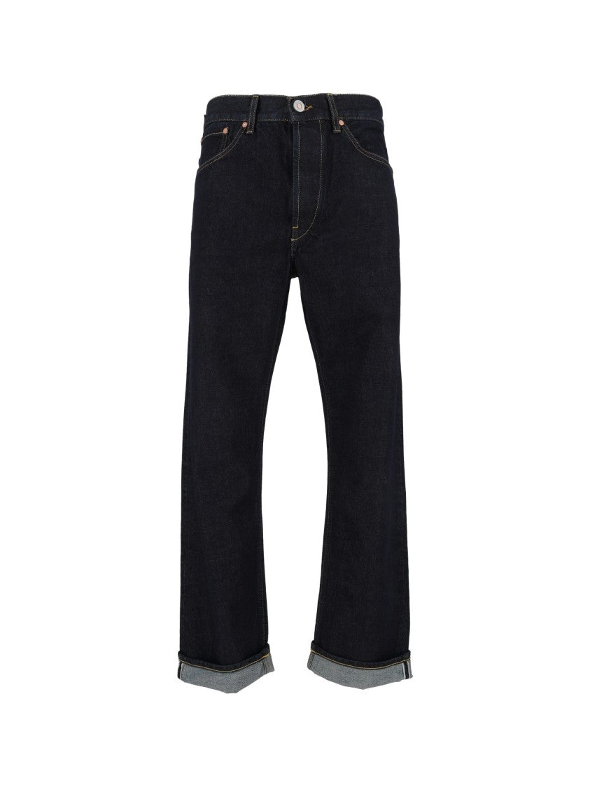 Tela Genova Rodolfo Straight-Leg Blue Denim Jeans