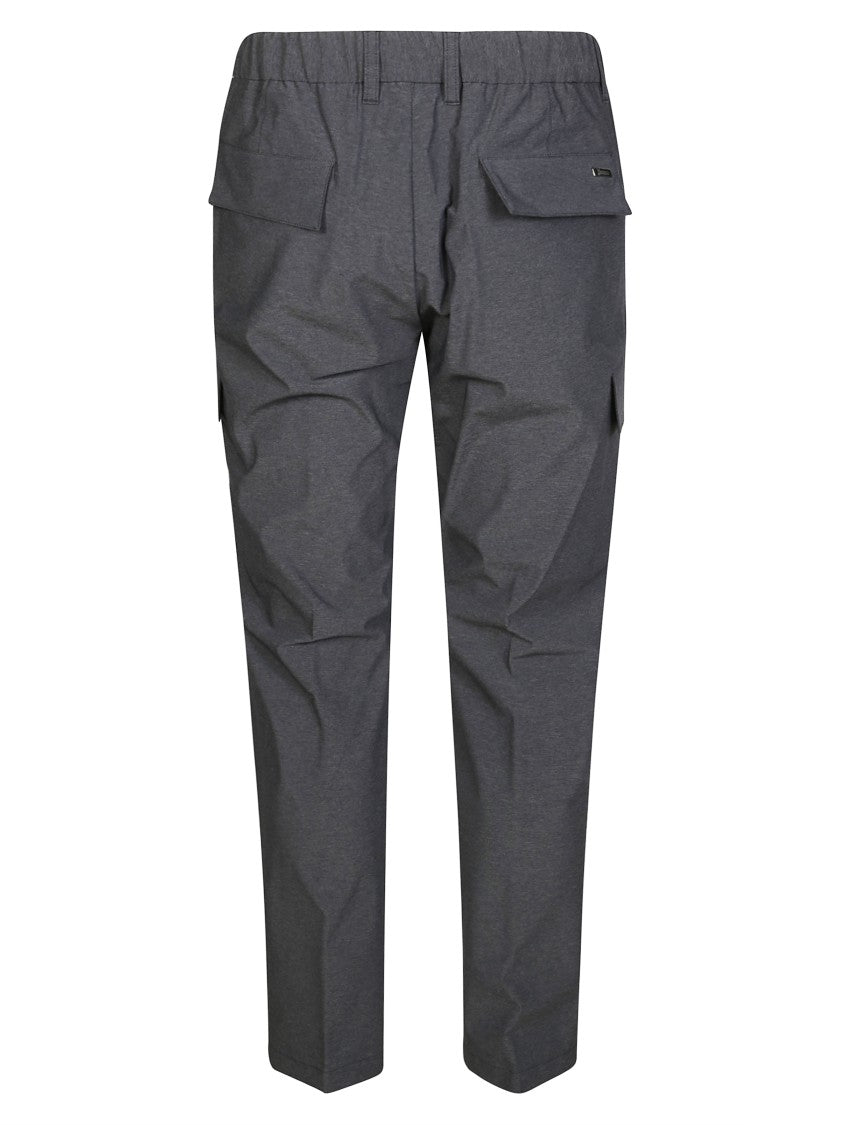 Herno Grey Tailored Trousers With Pleats