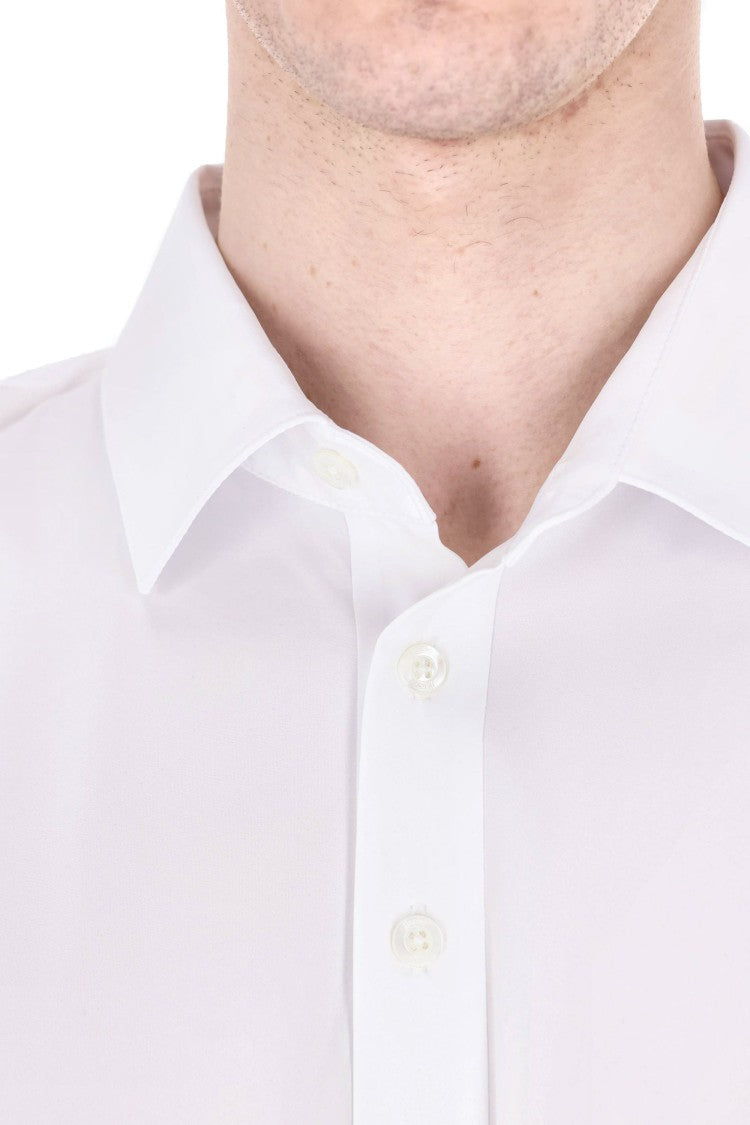 Herno White Ultralight Technical Fabric Polo Shirt