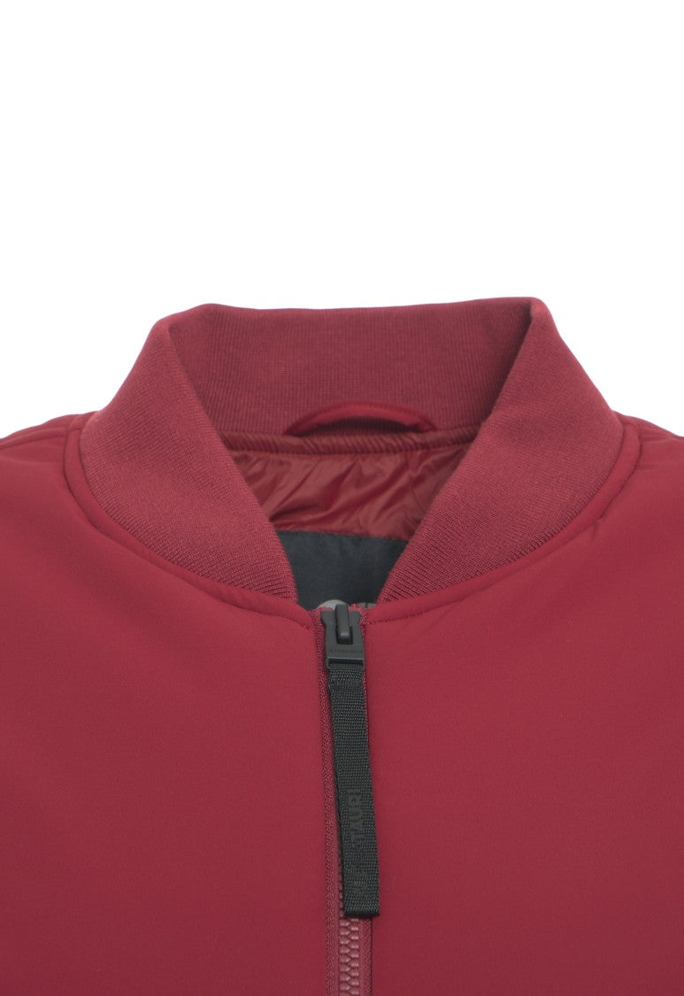 Alpha Tauri Classic Bomber Jacket With Two-Way Zip And Ribbed Details