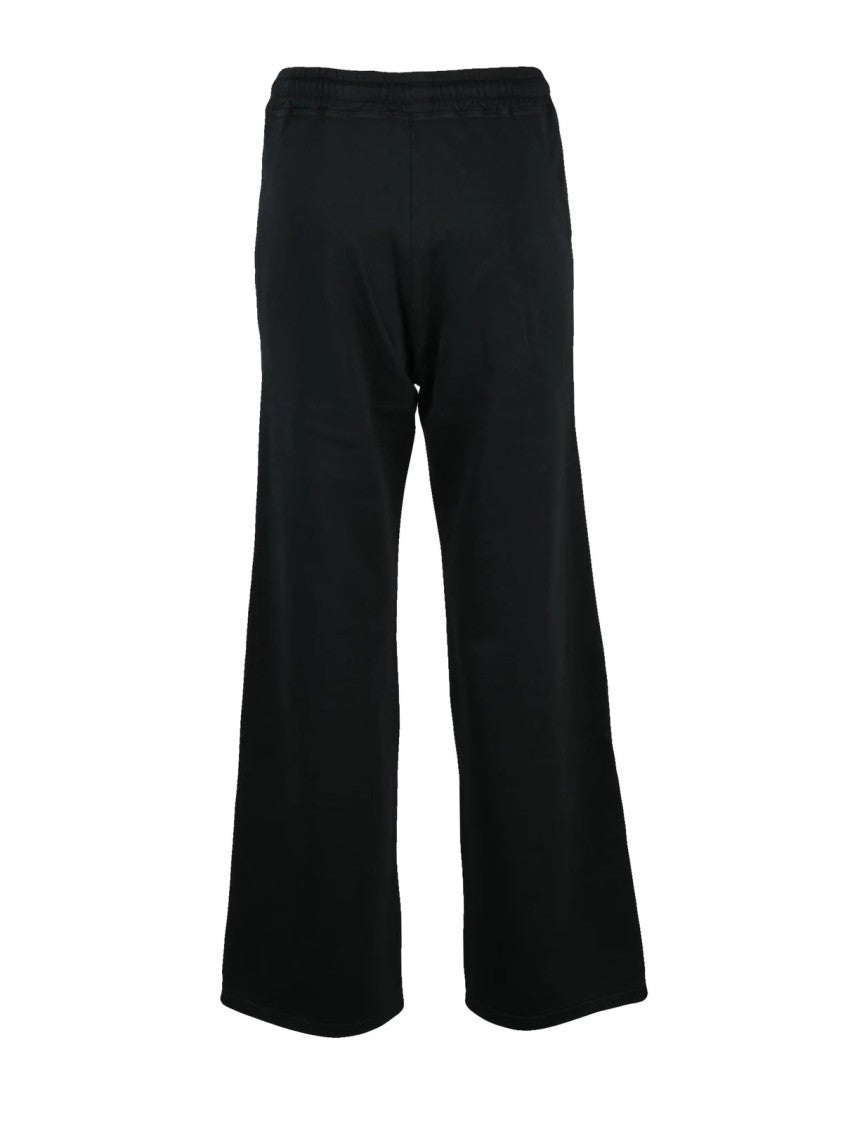 Blauer Black Cotton Wide-Leg Sweatpants