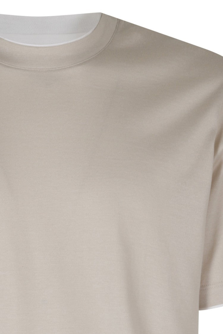 Eleventy Mm Trimmed Crewneck Cotton T-Shirt