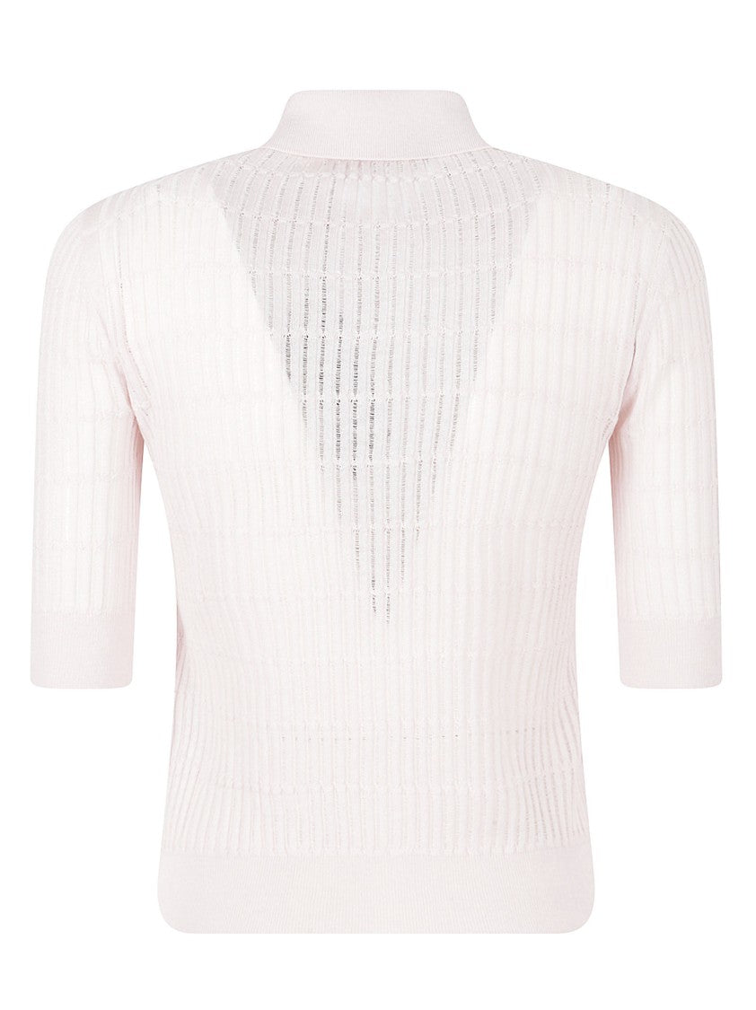 Max Mara Polo-Style Top With Openwork Details