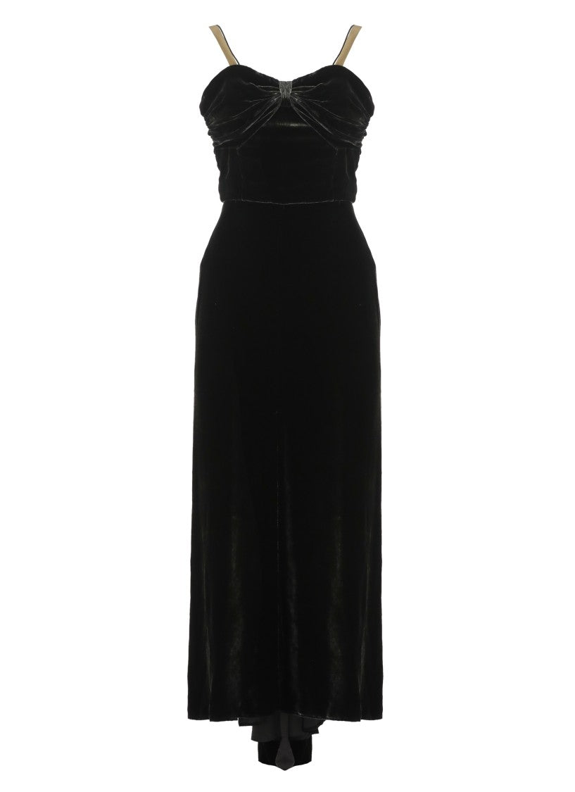 Maison Margiela Black Velvet Dress
