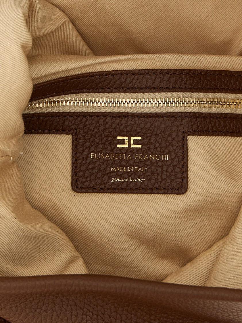 Elisabetta Franchi Logo Shoulder Bag