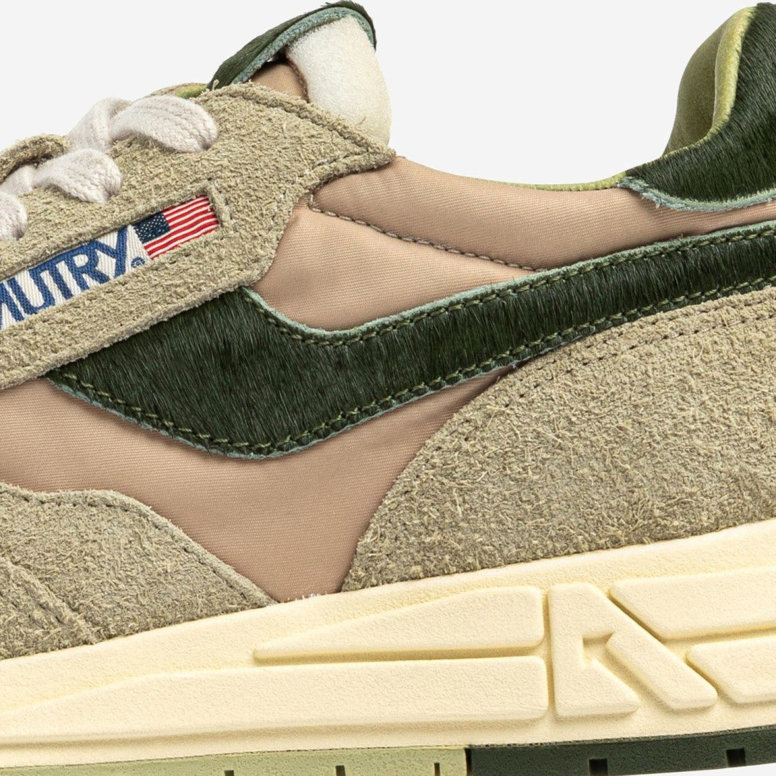 Autry Reelwind Low Nylon And Suede Sneakers