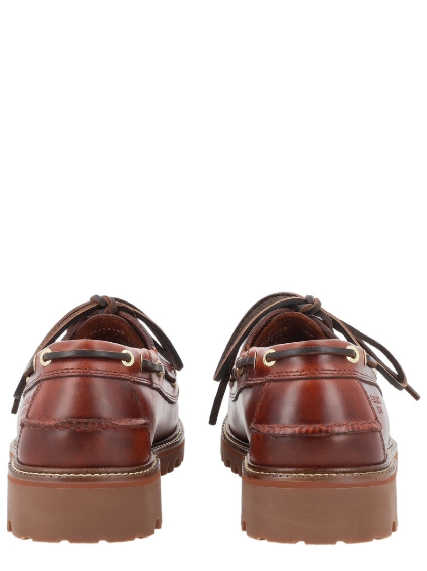 G.H. Bass Brown Moccasin-Style Leather Loafers
