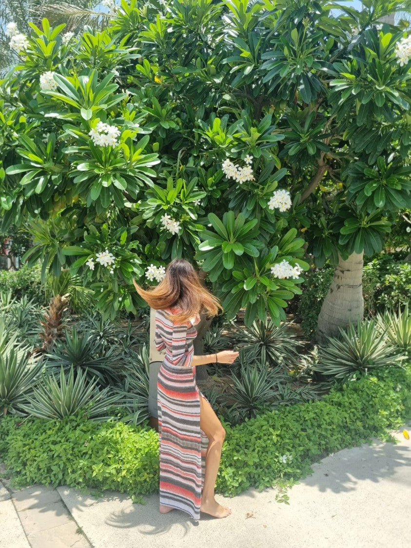 Hawa Made From Love Ayana Knit Stripes Maxi Dress